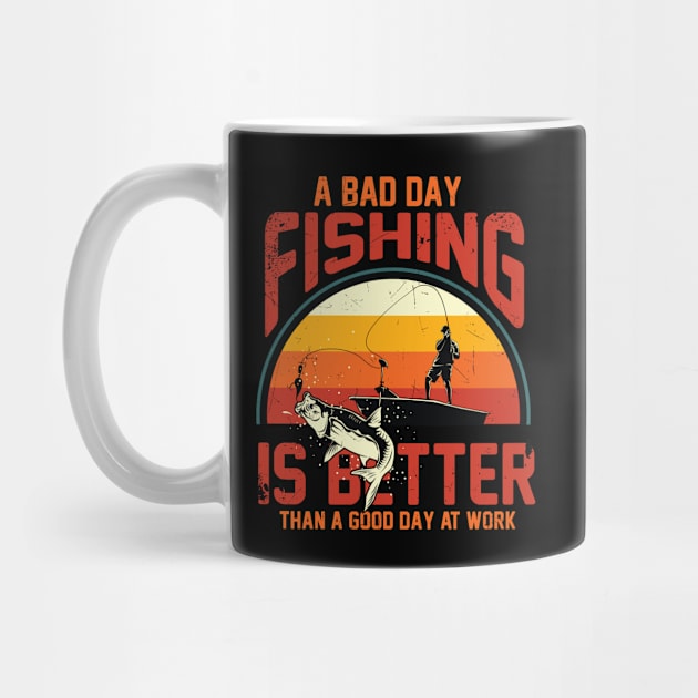 Fishing Is Better Than Work by Magniftee